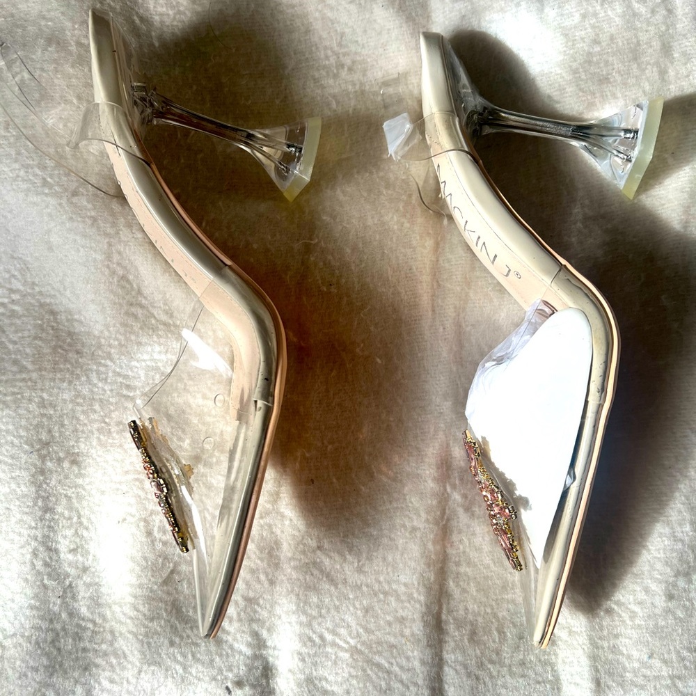 Clear heels